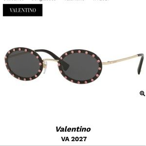 Valentino Rinestone Sunglasses- Never Worn